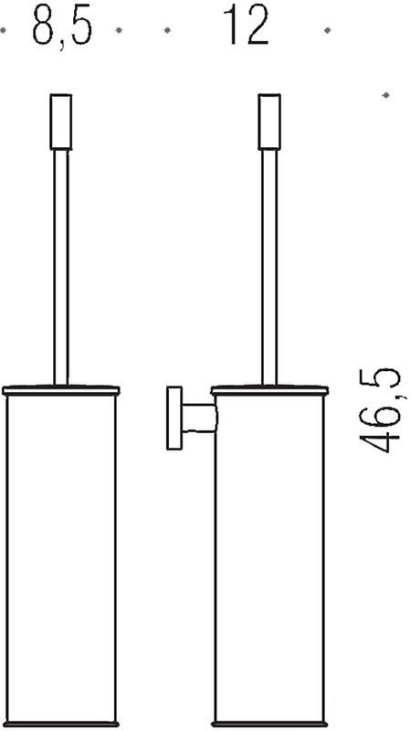 Набор Держатель Colombo Design Plus W4992.NM + Ершик W4962.NM