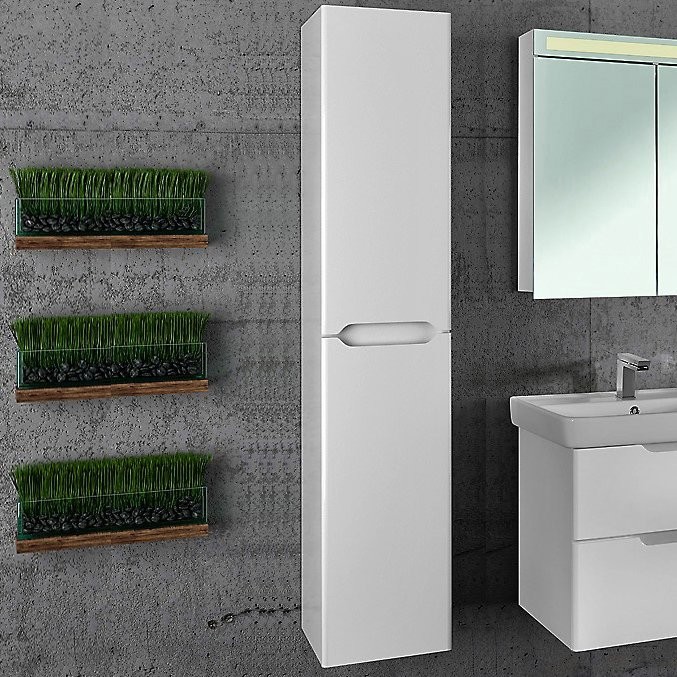 Шкаф-пенал для ванной Dreja QL 35 L/R белый