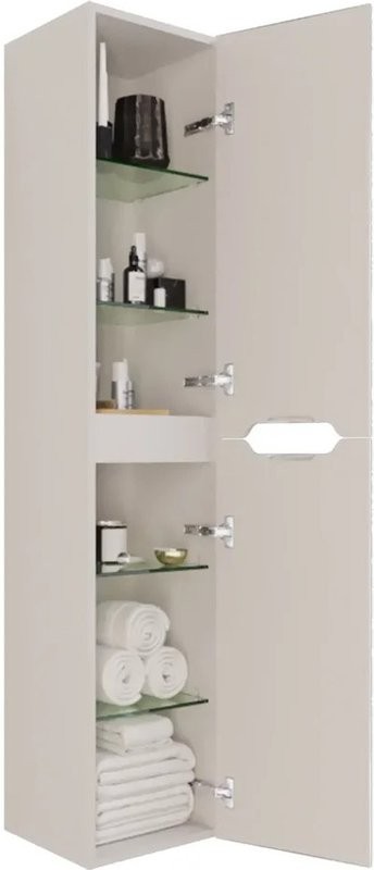 Шкаф-пенал для ванной Dreja QL 35 L/R белый