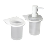 Набор Стакан Wasserkraft Kammel K-8328WHITE + Дозатор K-8399WHITE