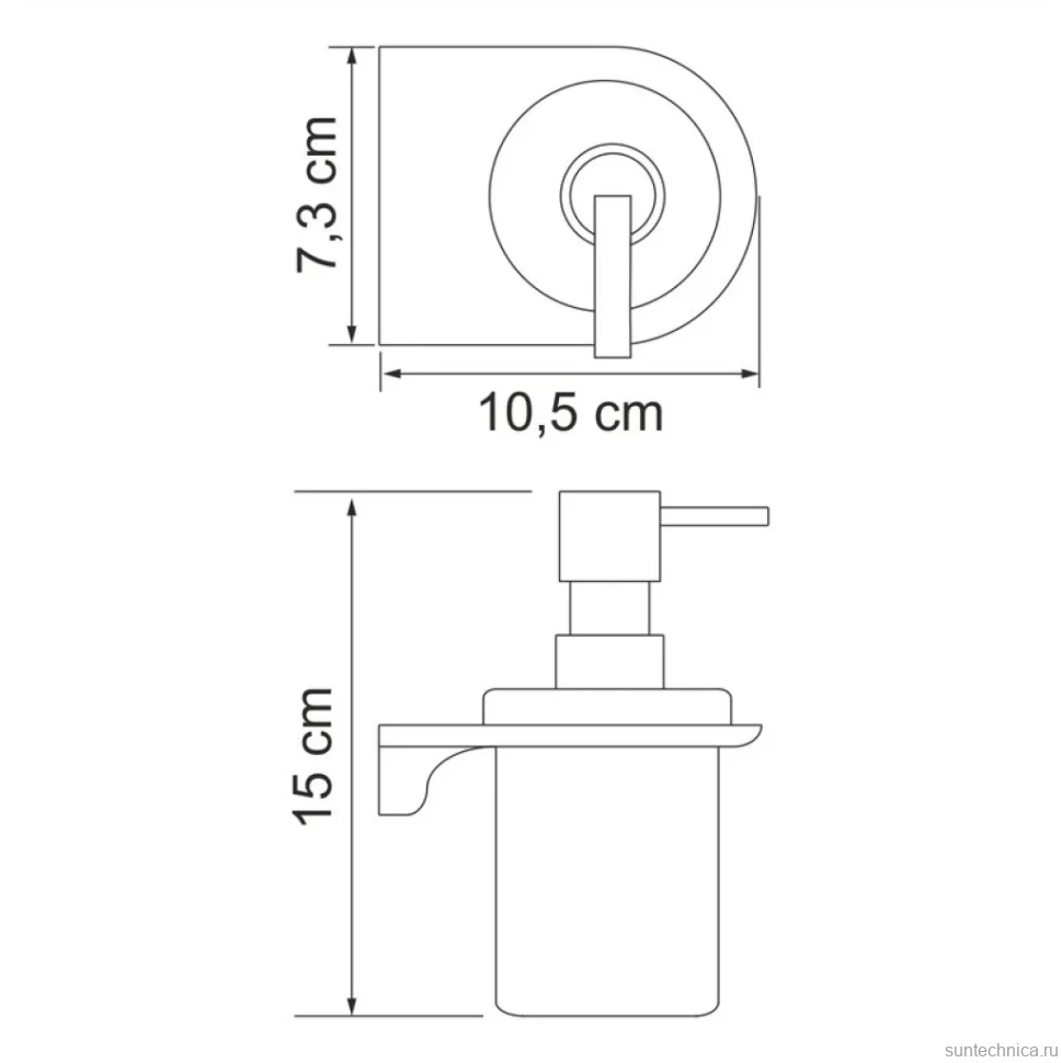 Набор Стакан Wasserkraft Kammel K-8328WHITE + Дозатор K-8399WHITE