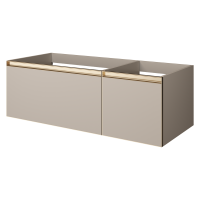 Тумба под раковину без столешницы Armadi Art Quatro 2 120 daphne, профиль matt gold