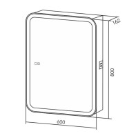 Зеркало в ванную с шкафом AQUAme AQM9202 60x80 Зеркало в ванную с шкафом AQUAme AQM9202 60x80