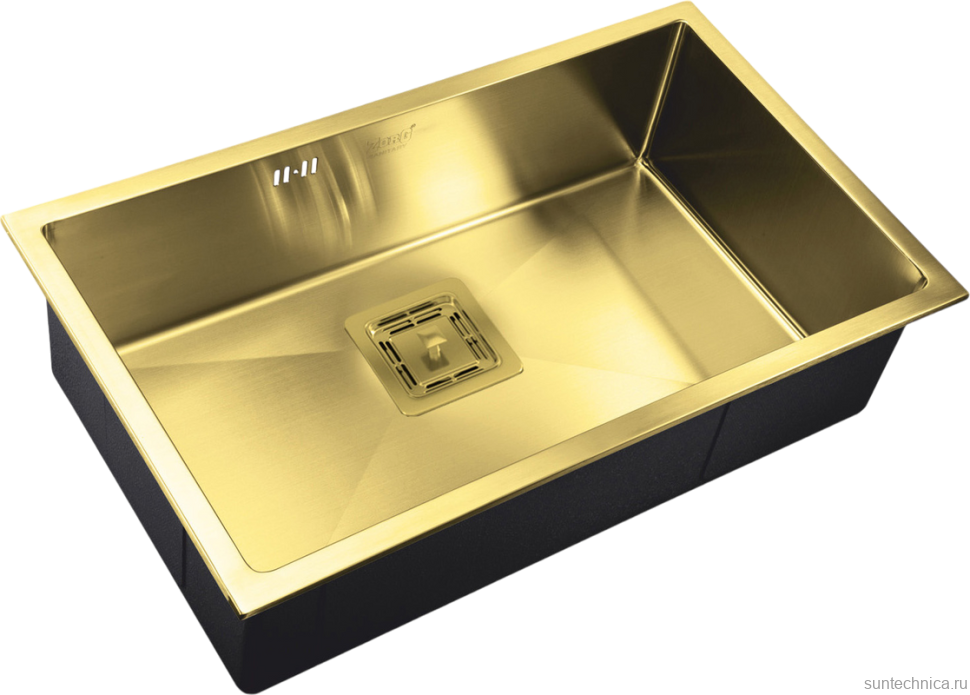 Комплект Мойка Zorg Inox PVD SZR-7444 bronze + Измельчитель Inox D