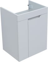 Тумба под раковину без столешницы Aquanet Практика 50 с дверцами, белая матовая