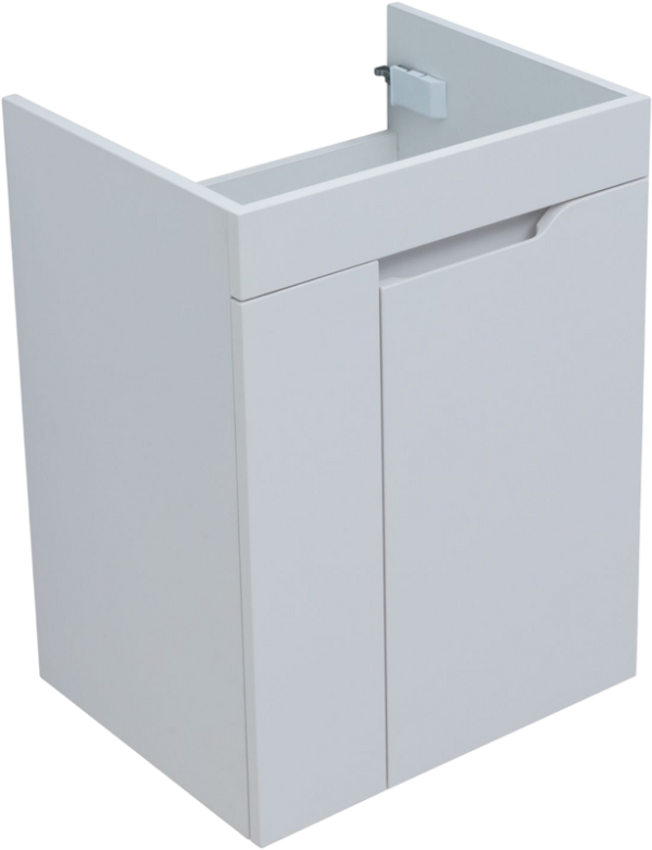 Тумба под раковину без столешницы Aquanet Практика 50 с дверцами, белая матовая