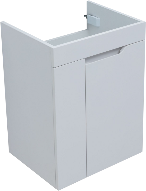 Тумба под раковину без столешницы Aquanet Практика 50 с дверцами, белая матовая