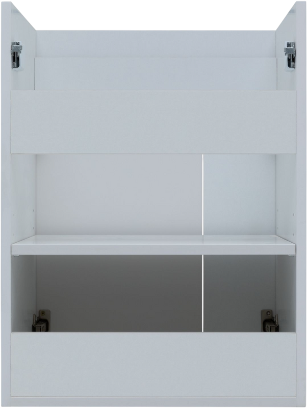 Тумба под раковину без столешницы Aquanet Практика 50 с дверцами, белая матовая