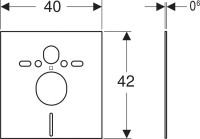 Комплект Унитаз подвесной Ideal Standard Connect E781901 с функцией биде + Крышка E712701 с микролифтом, петли хром + Инсталляция Geberit Duofix UP 320 111.300.00.5 + Кнопка Sigma 01 115.770.21.5 хром + Крепления 111.815.00.1 к стене + Звукоизоляция