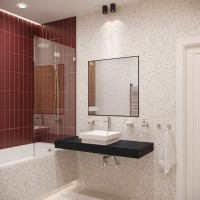 Зеркало Wellsee 7 Rays’ Spectrum 75х75 черное матовое Зеркало Wellsee 7 Rays’ Spectrum 75х75 черное матовое