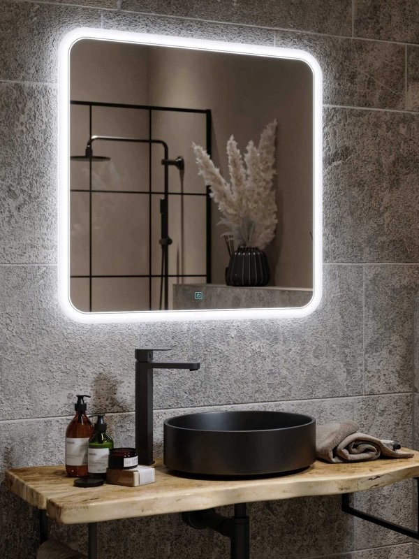 Зеркало Alavann Anna 80x80 с подсветкой