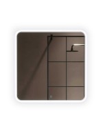 Зеркало Alavann Anna 80x80 с подсветкой Зеркало Alavann Anna 80x80 с подсветкой