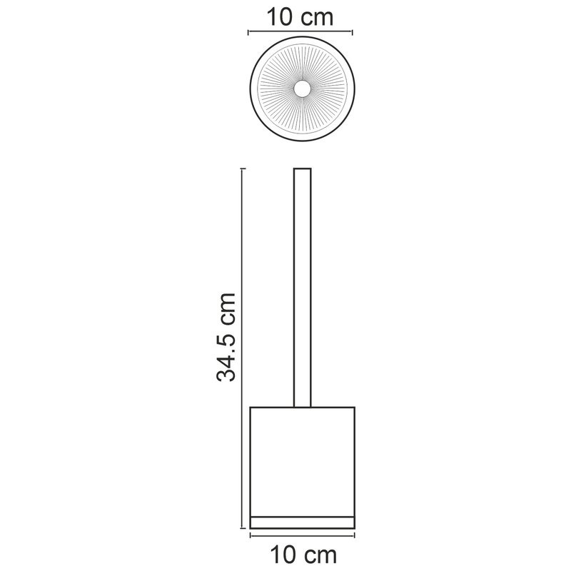 Ершик для унитаза Wasserkraft Vils K-6127 черный