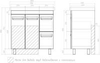 Мебель для ванной комнаты Vigo Plaza 80