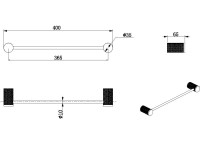 Держатель для полотенец Allen Brau Priority 6.31C11-00 хром Держатель для полотенец Allen Brau Priority 6.31C11-00 хром