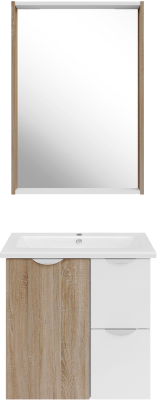 Мебель для ванной комнаты ASB-Mebel Лавре 60 дуб бардолино, белый