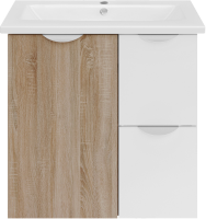 Мебель для ванной комнаты ASB-Mebel Лавре 60 дуб бардолино, белый