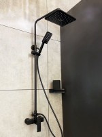 Душевая стойка AltroBagno Lamberto AltroBagnoLamberto030103MB матовая черная