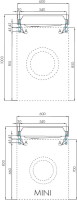 Раковина над стиральной машиной AQUATON Рейн 60