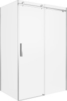 Душевой уголок Good Door Galaxy WTW+SP-C-В 130x80, профиль черный + очиститель для стекол
