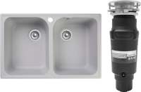 Комплект Мойка GranFest Quarz Z 15 серая + Измельчитель Bone Crusher BC 910-SL-Slim Line Комплект Мойка GranFest Quarz Z 15 серая + Измельчитель Bone Crusher BC 910-SL-Slim Line