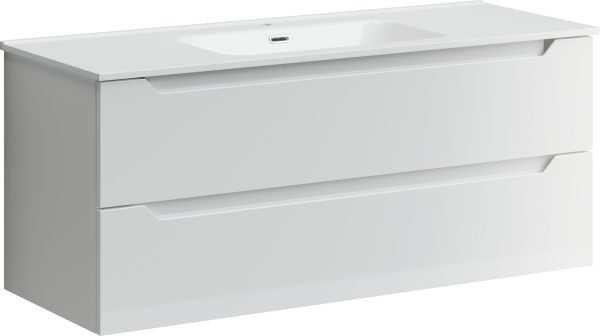 Тумба под раковину Sancos Norma 2.0 119 см белый глянец