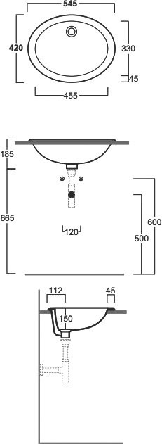 Раковина Simas Top e lavabi d'arredo S50P bi