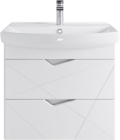 Тумба с раковиной SanStar Линни 70 подвесная, белая