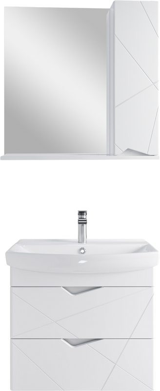 Тумба с раковиной SanStar Линни 70 подвесная, белая