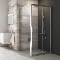 Душевой уголок Ravak Blix BLDP2 100х100, Transparent, профиль хром