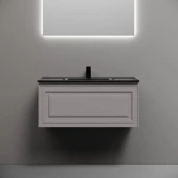Тумба с раковиной Sancos Very 90 doha soft, раковина CN7002MB