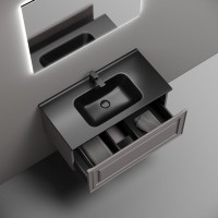 Тумба с раковиной Sancos Very 90 doha soft, раковина CN7002MB