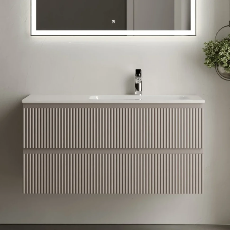 Тумба с раковиной Sancos Snob R 100 см, R, doha soft