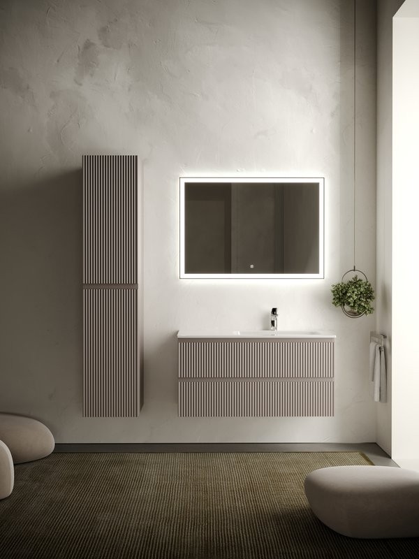 Тумба с раковиной Sancos Snob R 100 см, R, doha soft