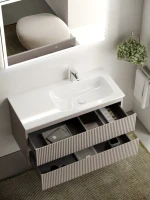 Тумба с раковиной Sancos Snob R 100 см, R, doha soft