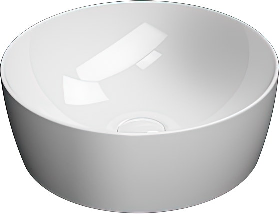 Накладная раковина GSI Nubes 40 см, белая