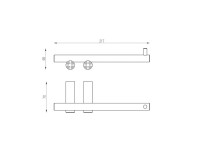 Держатель для туалетной бумаги Abber Osten 316 AA1831BG брашированное светлое золото Держатель для туалетной бумаги Abber Osten 316 AA1831BG брашированное светлое золото