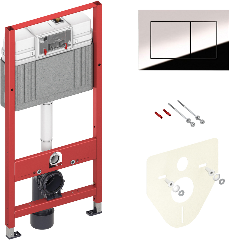 Комплект Унитаз подвесной Ceruttispa Maiella Aria UF CT10480 безободковый, с микролифтом + Инсталляция TECE Now 9400412 4 в 1 с кнопкой смыва