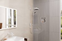 Кронштейн для верхнего душа Hansgrohe Square 27694700 38,9 см, матовый белый