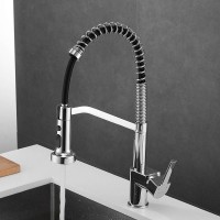 Смеситель для кухни Shevanik S963 с гибким изливом, хром
