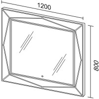 Зеркало Sanvit Геометрия 120