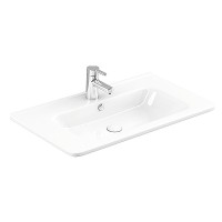 Тумба с раковиной Alavann Wave 80 подвесная, голубой деним