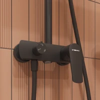 Душевая стойка STWORKI Вирклунд S05170BK матовый чёрный Душевая стойка STWORKI Вирклунд S05170BK матовый чёрный