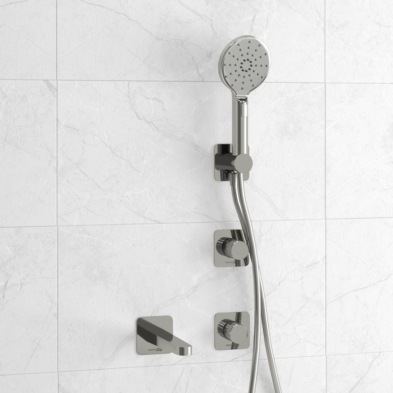 Встраиваемый смеситель для душа и ванны Wasserkraft Mosel A4651.293.295.271.087.127 С ВНУТРЕННЕЙ ЧАСТЬЮ, хром