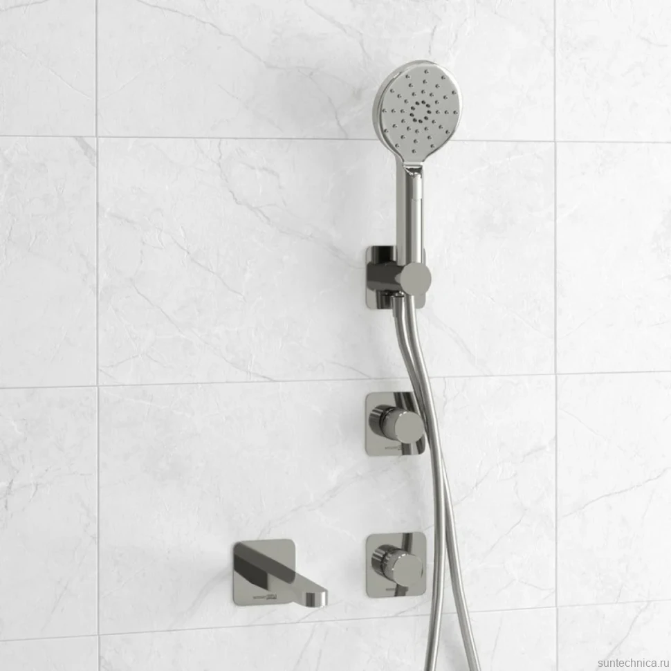 Встраиваемый смеситель для душа и ванны Wasserkraft Mosel A4651.293.295.271.087.127 С ВНУТРЕННЕЙ ЧАСТЬЮ, хром