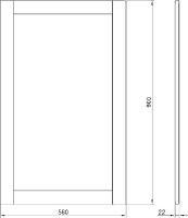 Мебель для ванной комнаты ValenHouse Эйвори 60 белая