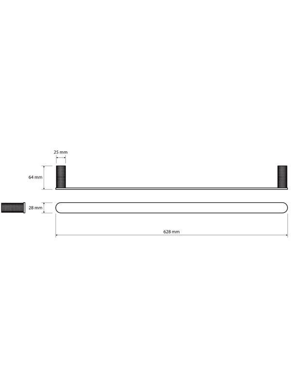 Держатель для полотенец Bemeta Auria 171204020 матовое золото-шампань