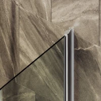 Шторка на ванну Maybahglass MGV-788-5 80x140, профиль матовый хром, стекло прозрачное