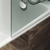 Шторка на ванну Maybahglass MGV-788-5 80x140, профиль матовый хром, стекло прозрачное