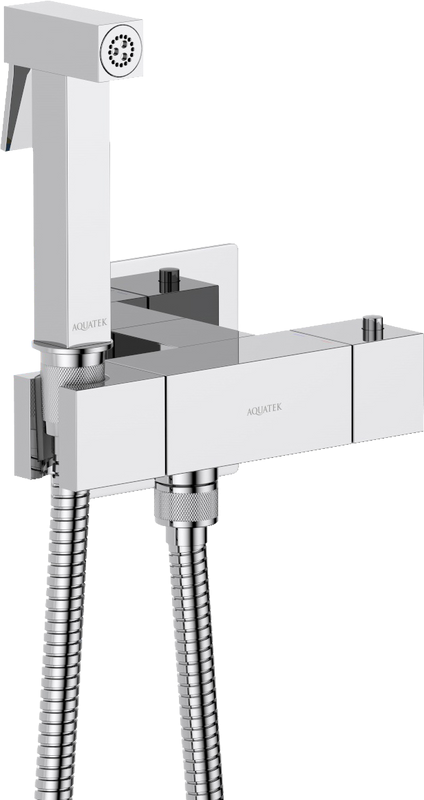 Гигиенический душ AQUATEK Либра AQ1028CR со смесителем, С ВНУТРЕННЕЙ ЧАСТЬЮ, хром